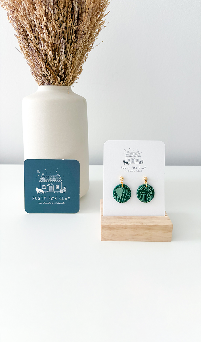 Huaraz 2.0 — handmade polymer clay earrings by Rusty Fox Clay