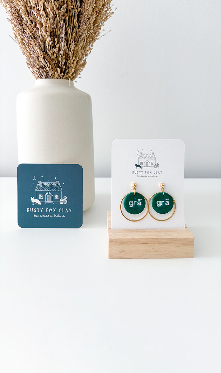 Huaraz 3.0 — handmade polymer clay earrings by Rusty Fox Clay