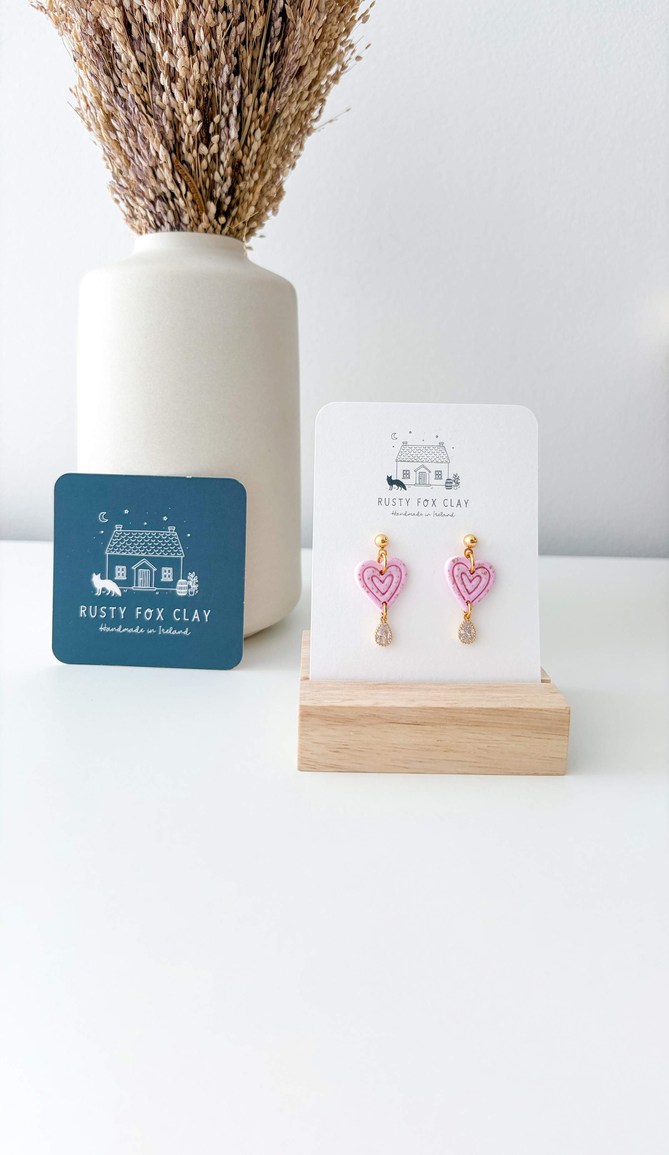 Verona — handmade polymer clay earrings by Rusty Fox Clay